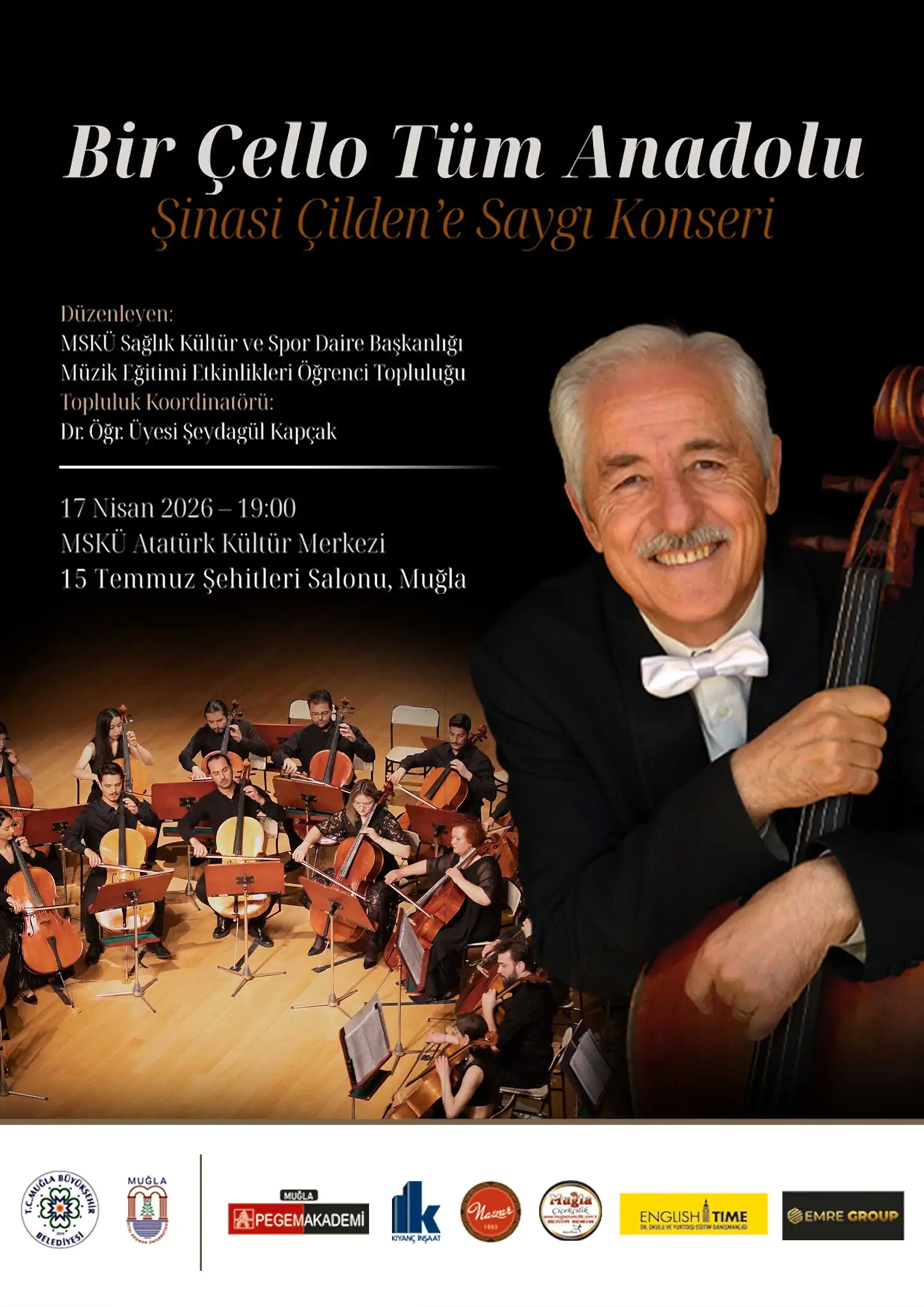 Bir Çello Tüm Anadolu Etkinliğine Davetlisiniz